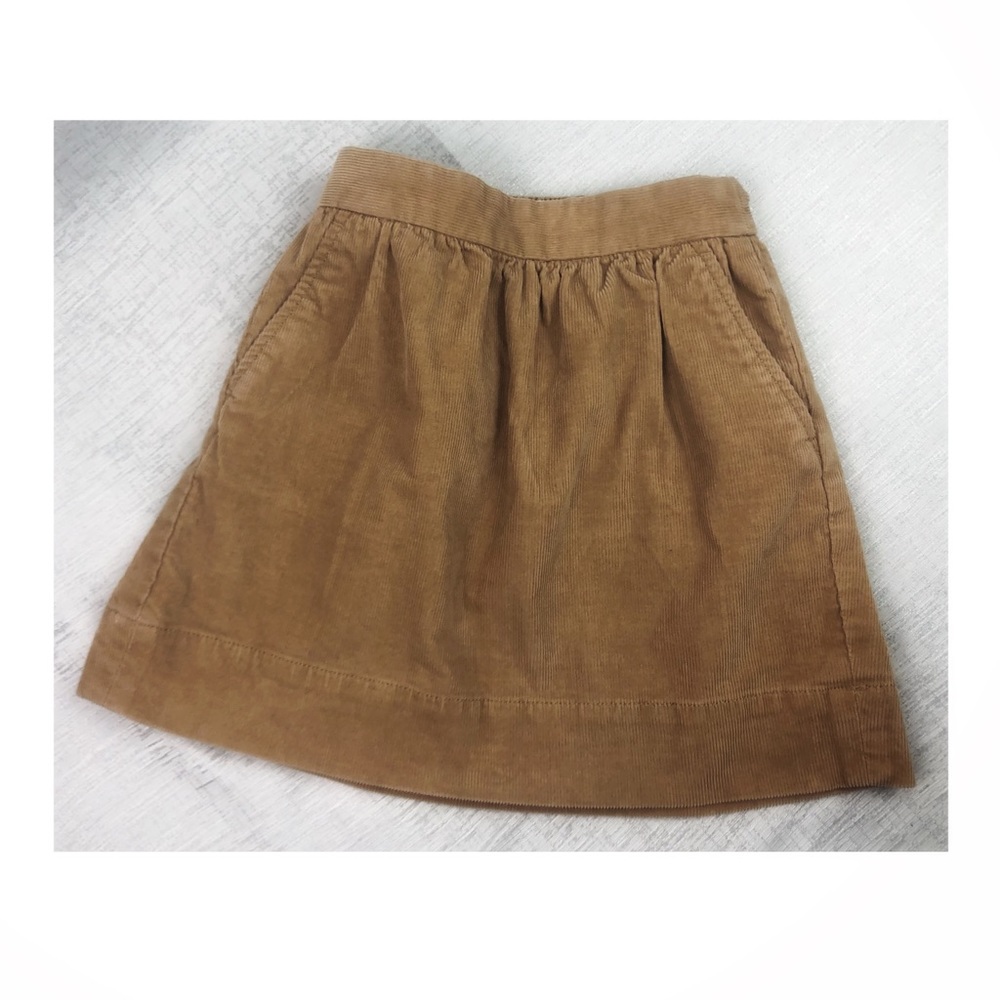 Crewcuts Girls Corduroy Tan Skirt Size 6-7